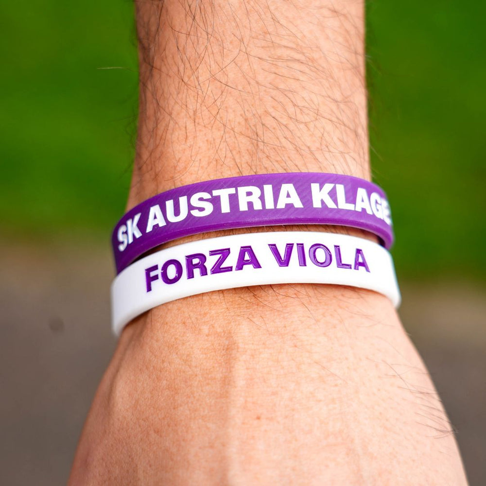 Silikonarmband "Forza Viola" SK Austria Klagenfurt" DOPPELPACK